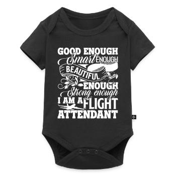 Flight Attendant I'm A Strong Flight Attendant - Baby Premium short-sleeve bodysuit - black - Front