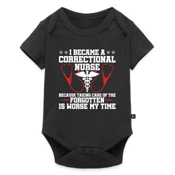 Gefängniskrankenpflege-design Für - Baby Premium short-sleeve bodysuit - black - Front