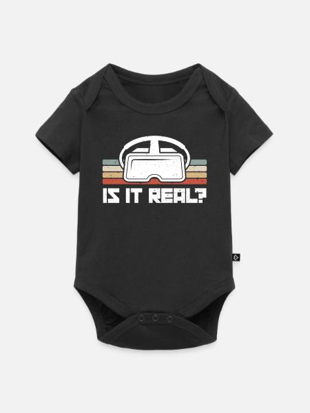 Virtual Reality VR Geschenk - Baby Premium Kurzarmbody - Schwarz
