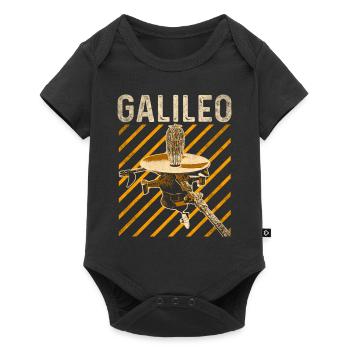 Jupiter Raumsonde Galileo - Baby Premium Kurzarmbody - Schwarz - Vorne