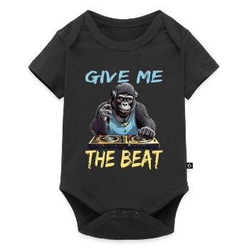 Give Me The Beat DJ Musik Techno Kopfhörer Pop - Baby Premium Kurzarmbody - Schwarz - Vorne