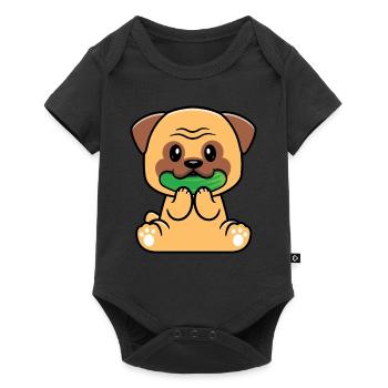 Zucchini - Baby Premium Kurzarmbody - Schwarz - Vorne