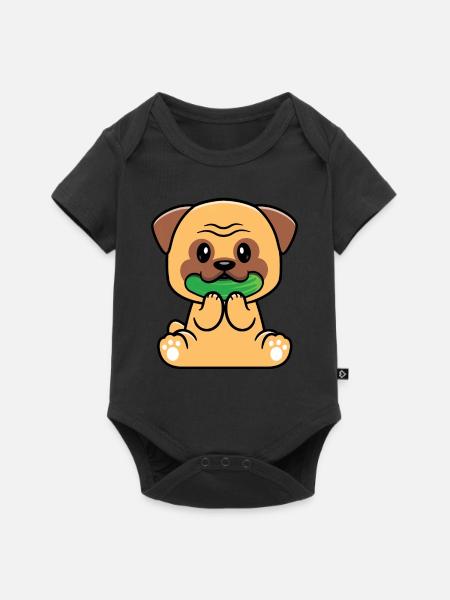 Zucchini - Baby Premium Kurzarmbody - Schwarz