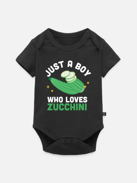 Zucchini - Baby Premium Kurzarmbody - Schwarz