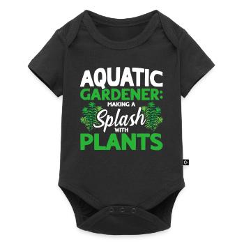 Jardiniers aquatiques Transpiration avec les plantes - Body à manches courtes Premium Bébé - noir - Devant