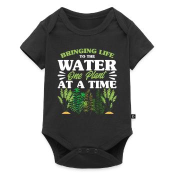 Jardinier de l’eau Insuffler la vie dans l’eau Cadeau - Body à manches courtes Premium Bébé - noir - Devant