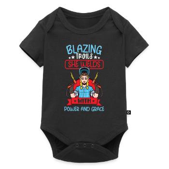 Welder Funny Funny Sweat Gift - Baby Premium short-sleeve bodysuit - black - Front