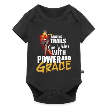 Welder Funny Funny Sweat Gift - Baby Premium short-sleeve bodysuit - black - Front