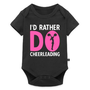 Je préfère faire du cheerleading - Body à manches courtes Premium Bébé - noir - Devant
