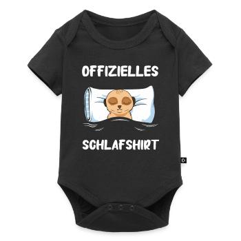 Erdmännchen Scharrtier Tier - Baby Premium Kurzarmbody - Schwarz - Vorne