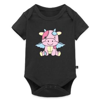 Kawaii Gothic Dragon Pastel Gothic Goth - Baby Premium short-sleeve bodysuit - black - Front