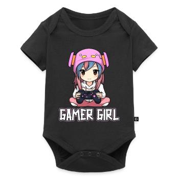 Gaming Console PC Gamer Girl Gamer Girl - Baby Premium short-sleeve bodysuit - black - Front