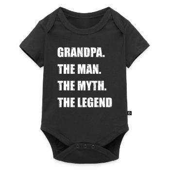 Papi. L’homme. Le mythe. La légende - Grand-père D - Body à manches courtes Premium Bébé - noir - Devant