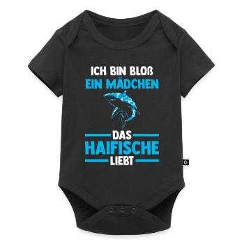 Fische Haifisch - Baby Premium Kurzarmbody - Schwarz - Vorne