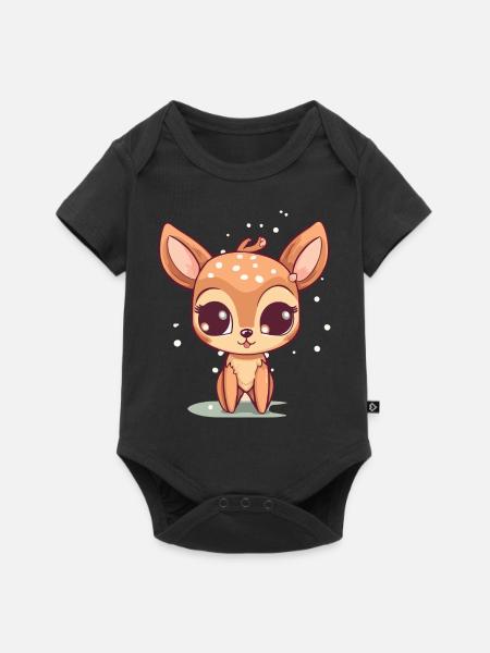 Zool la biche - Baby Premium Kurzarmbody - Schwarz