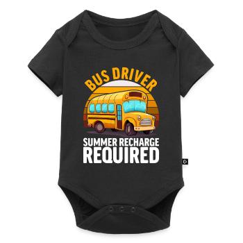 Chauffeur d’autobus scolaire, chauffeur d’autobus, préposé d’autobus - Body à manches courtes Premium Bébé - noir - Devant