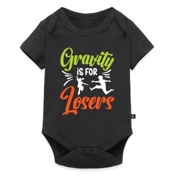 Saut d’obstacles Trampolines de gymnastique - Body à manches courtes Premium Bébé - noir - Devant
