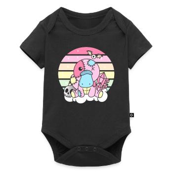 Kawaii Platypus Sloth Pastel Gothic - Baby Premium short-sleeve bodysuit - black - Front