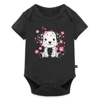 Dalmatian animaux mignons pour enfants kawaii - Body à manches courtes Premium Bébé - noir - Devant