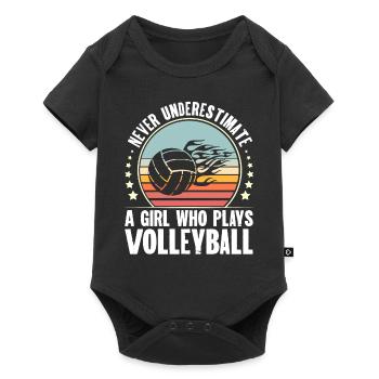 Volley-ball - Body à manches courtes Premium Bébé - noir - Devant