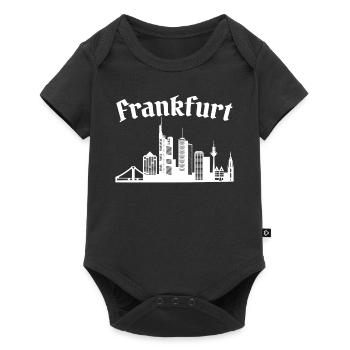 Frankfurt Hessen Deutschland Frankfurter - Baby Premium Kurzarmbody - Schwarz - Vorne