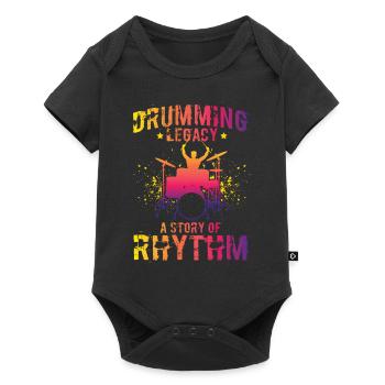 Drummers Drummers Drummers Drummers - Baby Premium short-sleeve bodysuit - black - Front