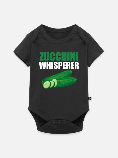 Zucchini - Baby Premium Kurzarmbody - Schwarz