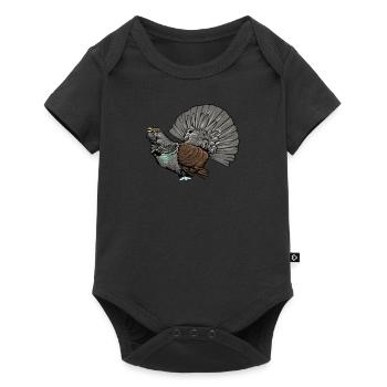Capercaillie I Chicken bird capercaillie motif for hunter - Baby Premium short-sleeve bodysuit - black - Front