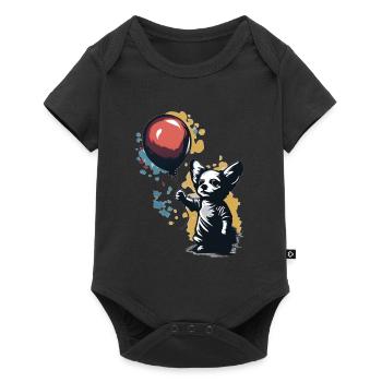 Chihuahua | Balloon | Cute Dog | Chiwawa | Funny - Baby Premium short-sleeve bodysuit - black - Front