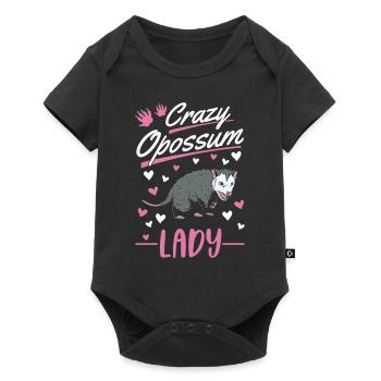 Opossum fou Femme Marsupial de l’opossum - Body à manches courtes Premium Bébé - noir - Devant