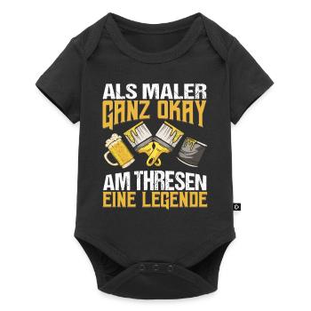 Malermeister Als Maler ganz okay - Baby Premium Kurzarmbody - Schwarz - Vorne