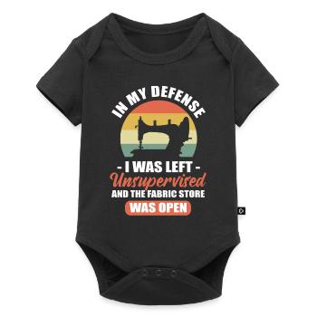 Funny stepping - Baby Premium short-sleeve bodysuit - black - Front