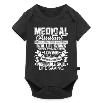 Medical Assistant Medical Assistant Definition - Baby Premium short-sleeve bodysuit - black - Front