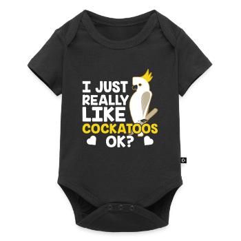 I just like cockatoos very much cockatoo bird animal - Baby Premium short-sleeve bodysuit - black - Front