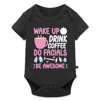 Cute Esthetician Skincare - Baby Premium short-sleeve bodysuit - black - Front