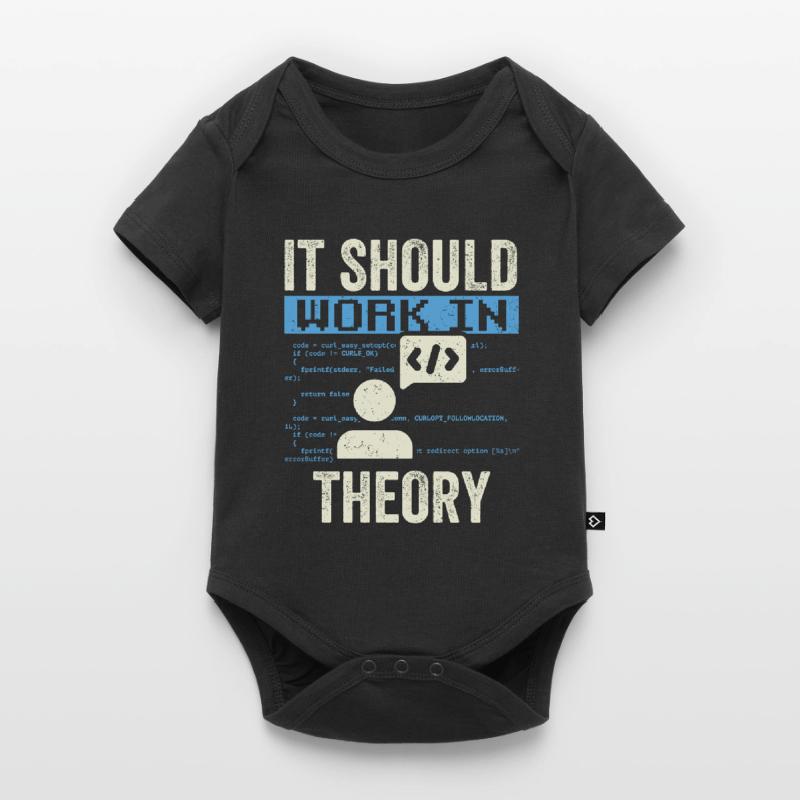 In Der Theorie Sollte Es Funktionieren Code Coding Baby Premium Kurzarmbody