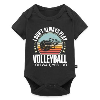 Volley-ball - Body à manches courtes Premium Bébé - noir - Devant