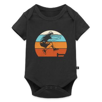 Parkour Retro - Baby Premium short-sleeve bodysuit - black - Front