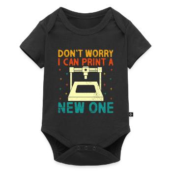 Don't worry, I can print a new 3D print - Baby Premium short-sleeve bodysuit - black - Front