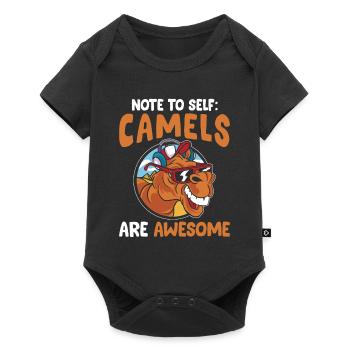 Camels are a fantastic - Baby Premium short-sleeve bodysuit - black - Front