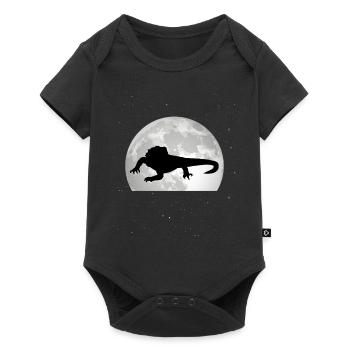 Lune de dragon barbu - Body à manches courtes Premium Bébé - noir - Devant