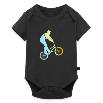 BMX Rétro - Body à manches courtes Premium Bébé - noir - Devant