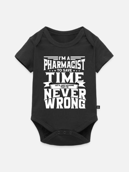 Apotheker - Baby Premium Kurzarmbody - Schwarz