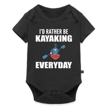 Je préfère faire du kayak tous les jours - Body à manches courtes Premium Bébé - noir - Devant