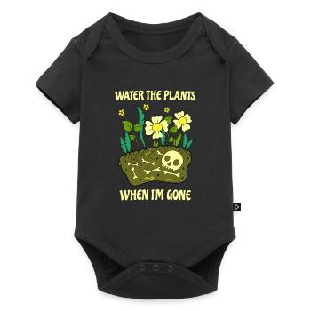Gardener, plant lover, gardening, planting - Baby Premium short-sleeve bodysuit - black - Front