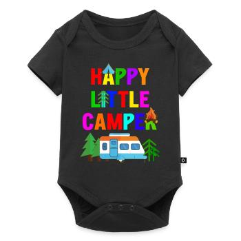 Happy Little Camper Kids Camping Camper Children - Baby Premium short-sleeve bodysuit - black - Front