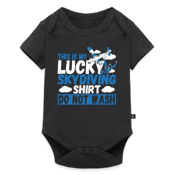Ma chemise de parachutiste porte-bonheur ne sera pas - Body à manches courtes Premium Bébé - noir - Devant