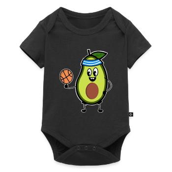 Basketball Avocado Basketball Player - Baby Premium short-sleeve bodysuit - black - Front