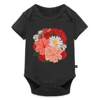 Pretty Wildflowers Nature Gardener Cadeau Botanique - Body à manches courtes Premium Bébé - noir - Devant