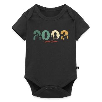 Geburtstagsgeschenk 2003 geboren - Baby Premium Kurzarmbody - Schwarz - Vorne